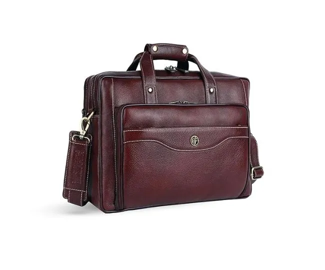 HAMMONDS FLYCATCHER Genuine Leather Office Bag for Man 