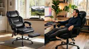 These Office Chairs With Footrests Make Long Work Hours Feel Surprisingly Comfortable                                           