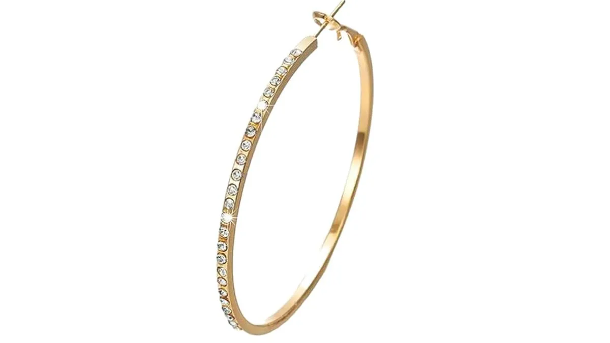 Yellow Chimes Earrings for Women and Girls Fashion Hoop Earrings for Girls