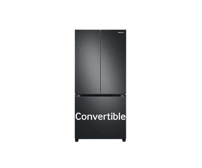 Samsung 550 L Inverter Frost-Free French Door Refrigerator (RF57A5032B1/TL, Black DOI, Convertible), Real Stainless, Convertible