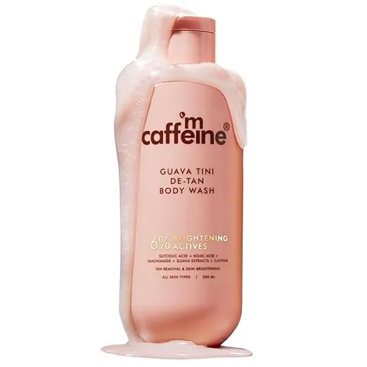 mCaffeine 1% Glycolic Acid Detan Body Wash 