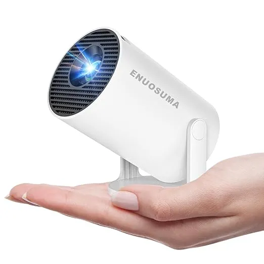 ENUOSUMA Super Mini Projector with WIFI 6 and Bluetooth