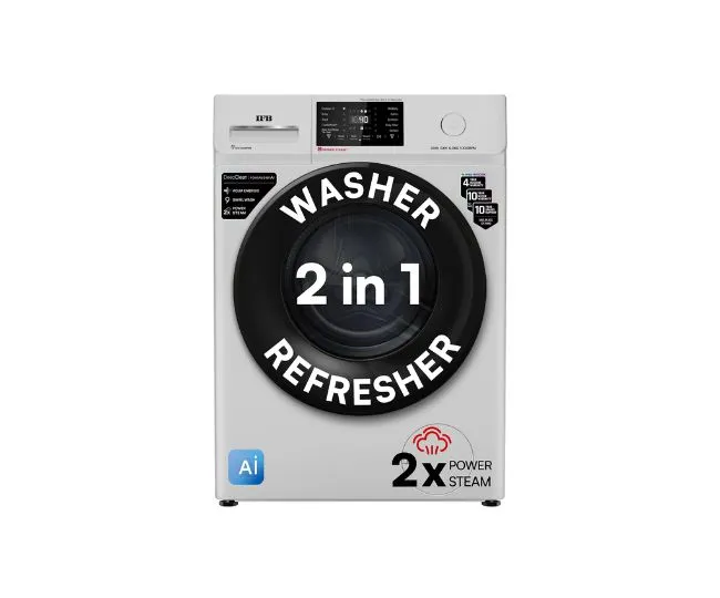 IFB 6 Kg 5 Star, DeepClean Technology, AI Powered, Fully Automatic Front Load Washing Machine (DIVA GXN 6010 CMS, PowerSteam, 9 Swirl, Steam Refresh, Inbuilt Heater, Eco Inverter, Grey)