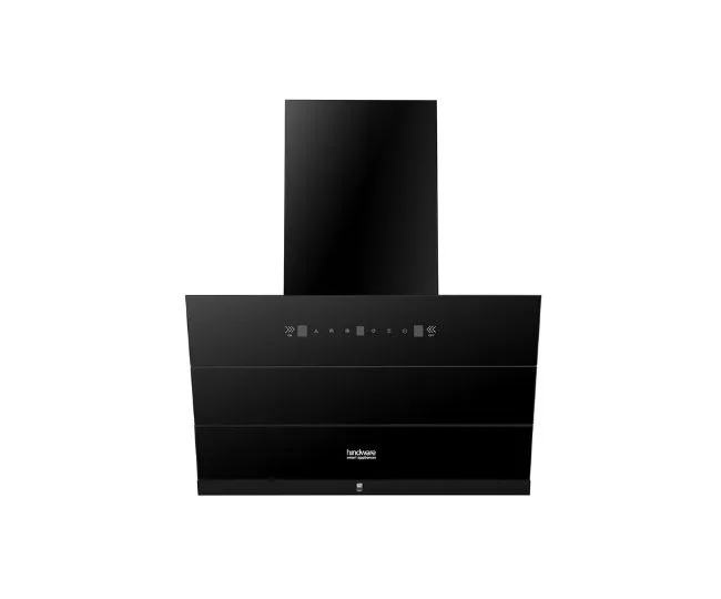 Hindware Smart Appliances | Skyla Neo 75 cm Chimney | 1350 CMH | Auto Clean | Slant Design | Filterless | Touch Control, Motion Sensor | 10 Yrs Warranty on Motor & 2 Yrs on Product (Black)