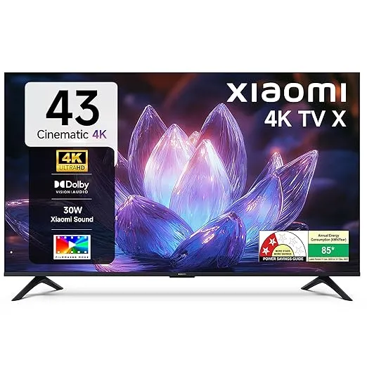 Xiaomi 108 cm (43 inch) X Ultra HD 4K Smart Google LED TV
