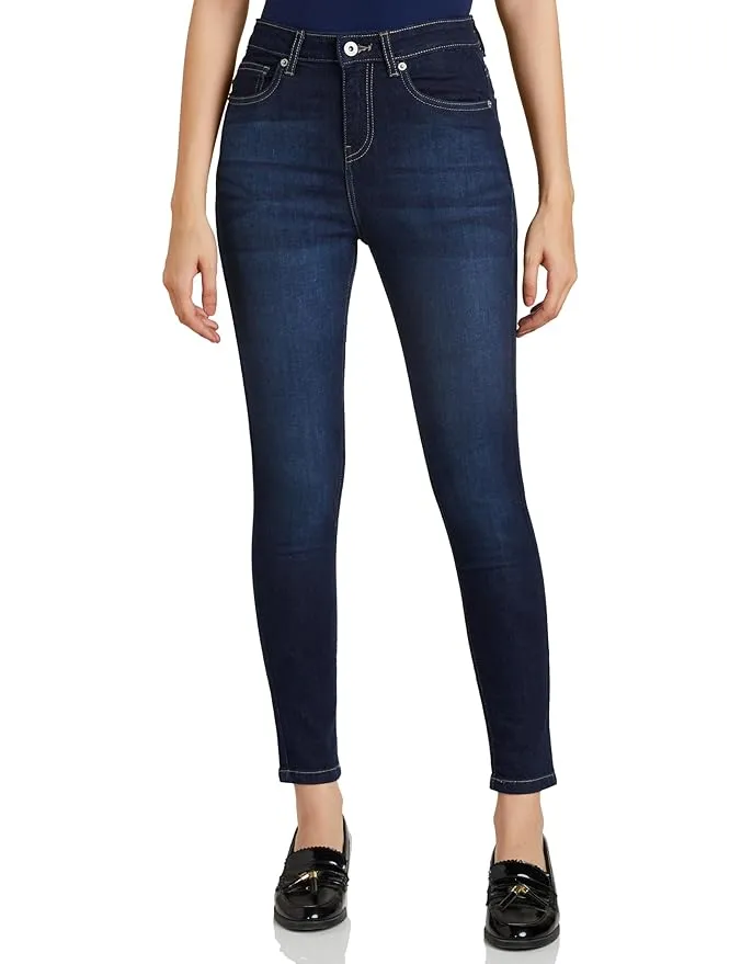Amazon Brand - Symbol Women's Skinny Fit Jeans (High Rise | Ankle Length | Stretchable Fabric) (Available in Plus Sizes)
