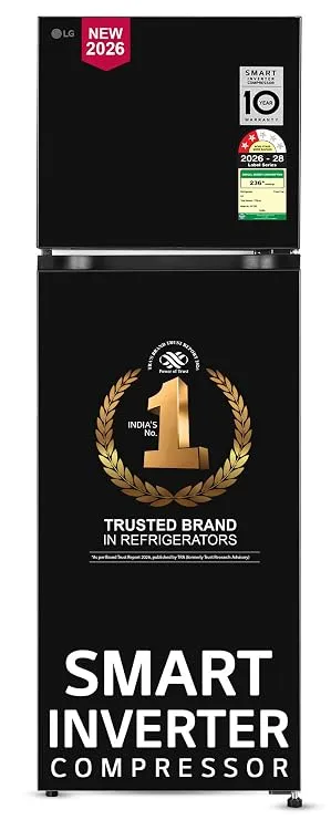 LG 276 L, 2 Star, Smart Inverter, Smart & Dairy Mode, Frost-Free Double Door Convertible Refrigerator 