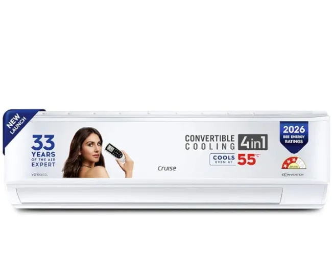 Cruise 2 Ton 3 Star Inverter Split AC (CWCVBM-VQ1D243, White) 