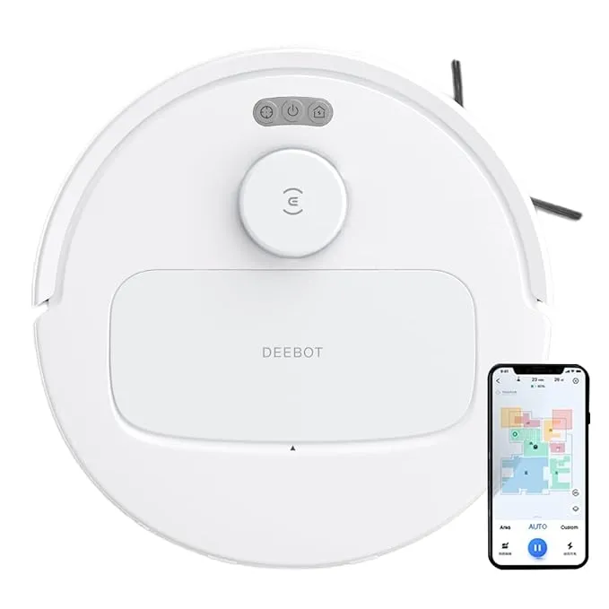 ECOVACS DEEBOT N30 White 2 in 1 Robot Vacuum Cleaner 