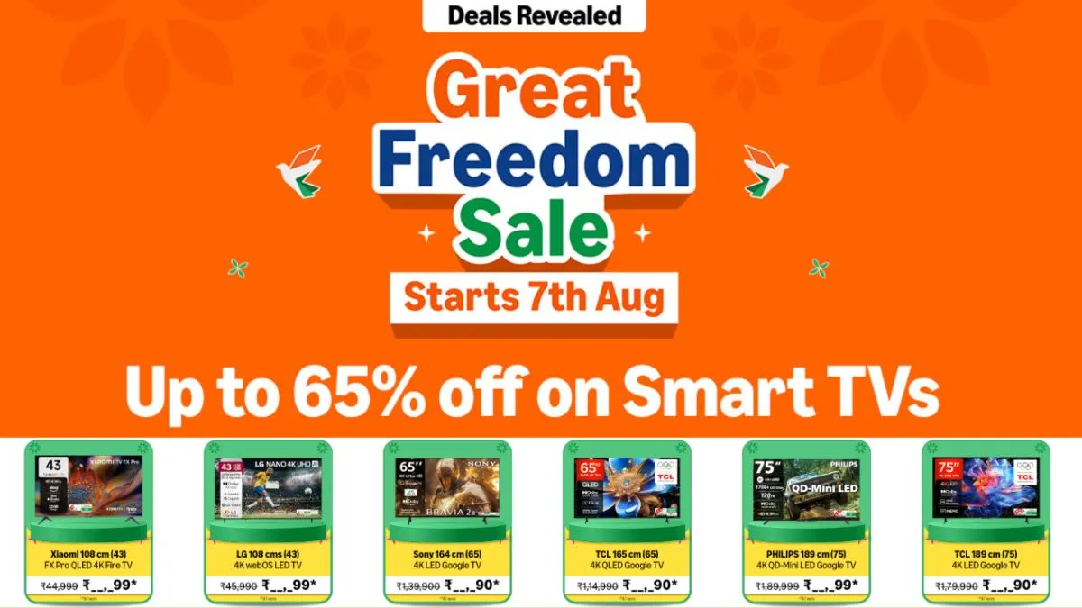Amazon Freedom Sale 2026 - Top QLED TV Deals