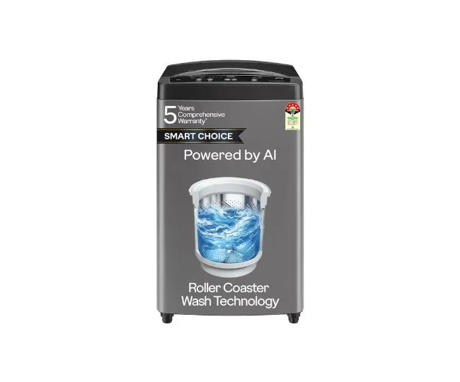 Godrej Smart Choice 7 Kg 5 Star, 5 Years Comprehensive Warranty, AI Tech, Fills Tub At ~0 Water Pressure, Fully-Automatic Top Load Washing Machine (WTEON ALP 70 5.0 FDUN GPGR, Graphite Grey)