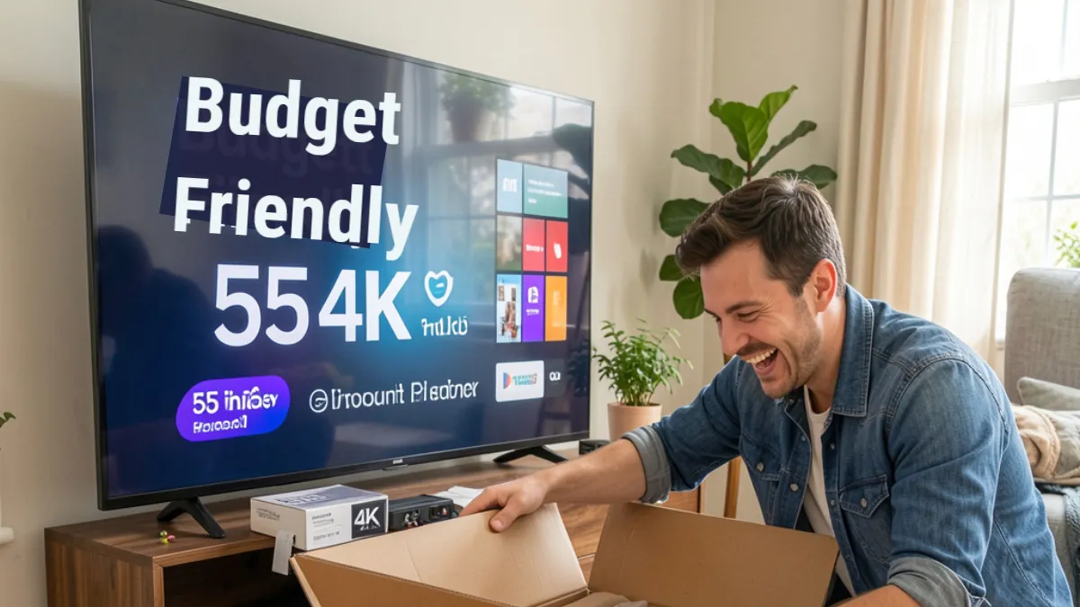 Budget Friendly 55-Inch 4K Smart TVs