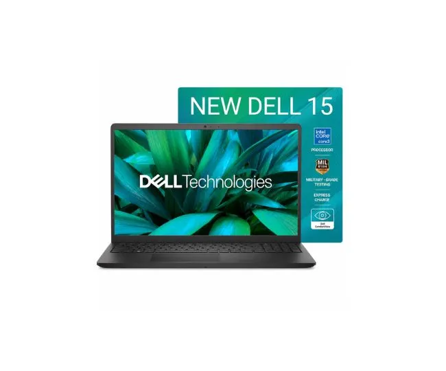 Dell 15 (Previously Inspiron) Laptop, 14th Gen Intel Core i3/Core 3 100U Processor, 16GB DDR4, 512 SSD, Intel UHD Graphics, 15.6" FHD 120Hz IPS AG 250 nit Display, Win 11 + Office 2024, Black, 1.63Kg