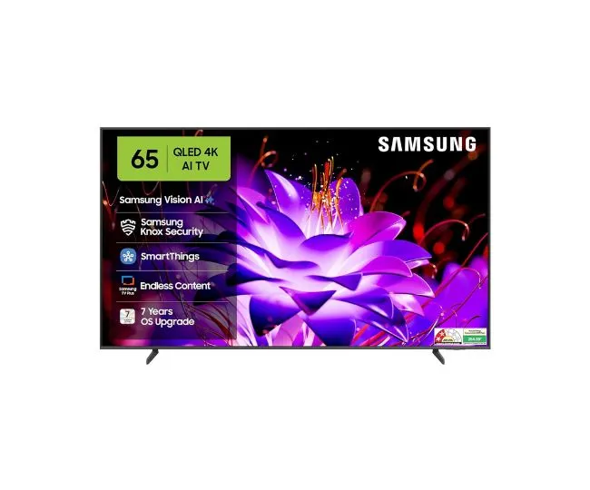 Samsung 163 cm (65 inches) Vision AI 4K Ultra HD Smart QLED TV QA65QEF1AULXL
