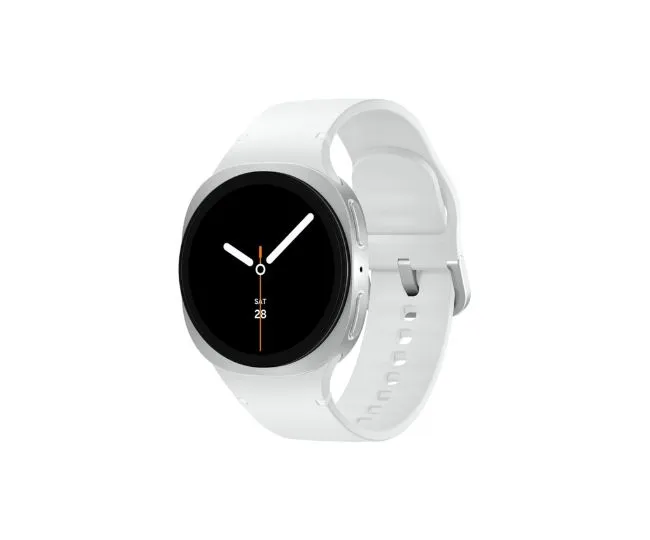 Samsung Galaxy Watch8 (44mm, LTE, Silver) with 3nm Processor | Dual GPS | Sapphire Glass & Armor Aluminum | 5ATM & IP68 | BP, ECG, IHRN & Vascular Load Monitoring | Anti-oxidant Index