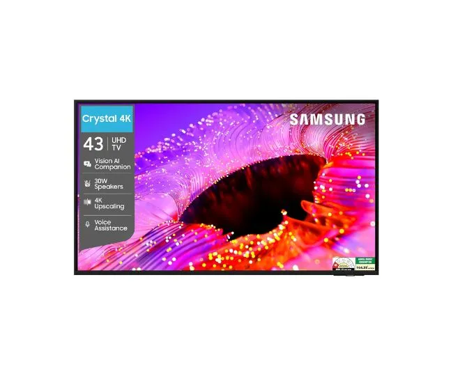 Samsung 43 inches Crystal UHD 4K Samsung Vision AI Smart TV