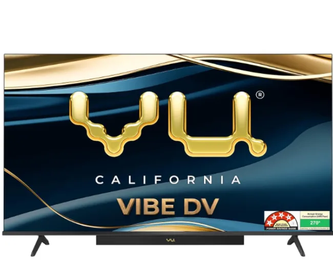 Vu 189cm (75 inches) Vibe Series 4K QLED Smart Google TV 75VIBE-DV