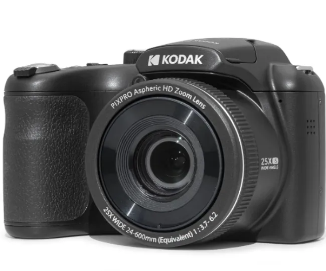KODAK Pixpro Az255-Bk 16Mp Digital Camera 25X Optical Zoom 67 MB 24Mm Wide Angle Lens Optical Image Stabilization 1080P Full Hd Video 3" Lcd Vlogging Camera(Black)