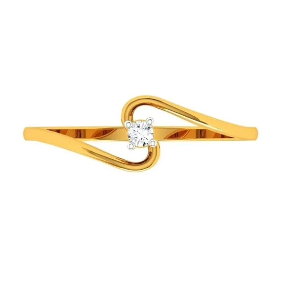 P.C. Chandra Jewellers Infinity Glow 14KT (585) Gold Ring For Women