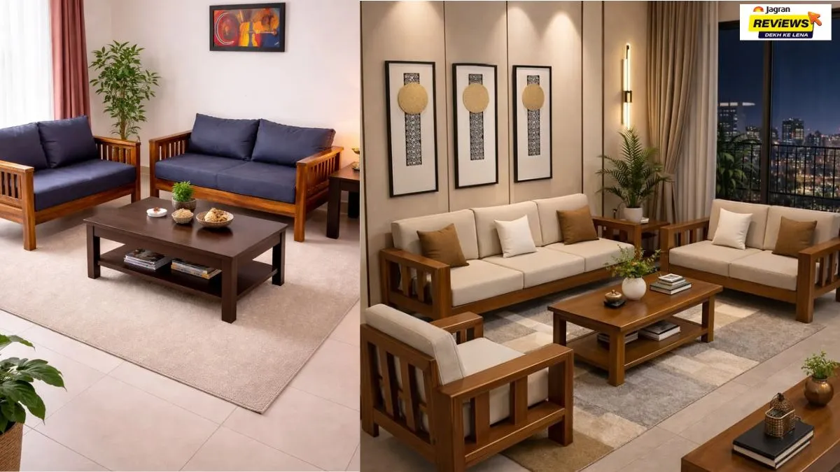 5 Wooden Sofa Sets on Amazon to Replace Ordinary Furniture with Timeless Elegance