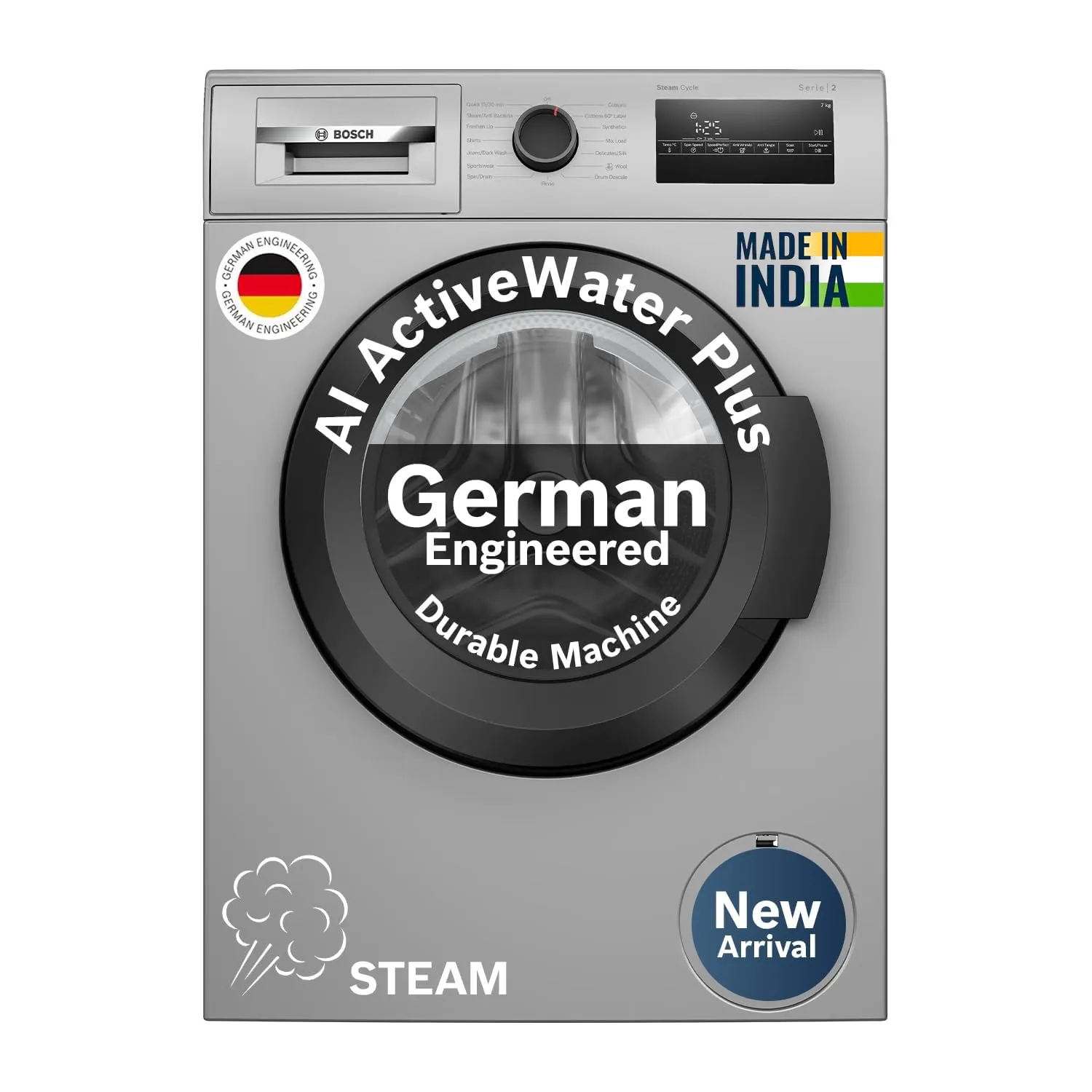 Bosch 7 kg 5 Star Front Load Fully-Automatic Washing Machine