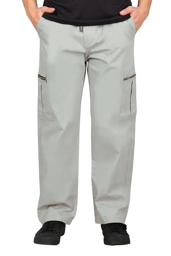 RynoGear Oversized Cotton Cargo Pants for Men