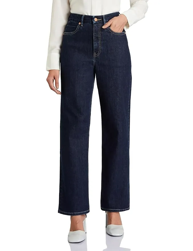 Symbol Premium Women's Straight Fit Jeans | High Rise | Full Length | 5-Pocket (Available in Plus Sizes)