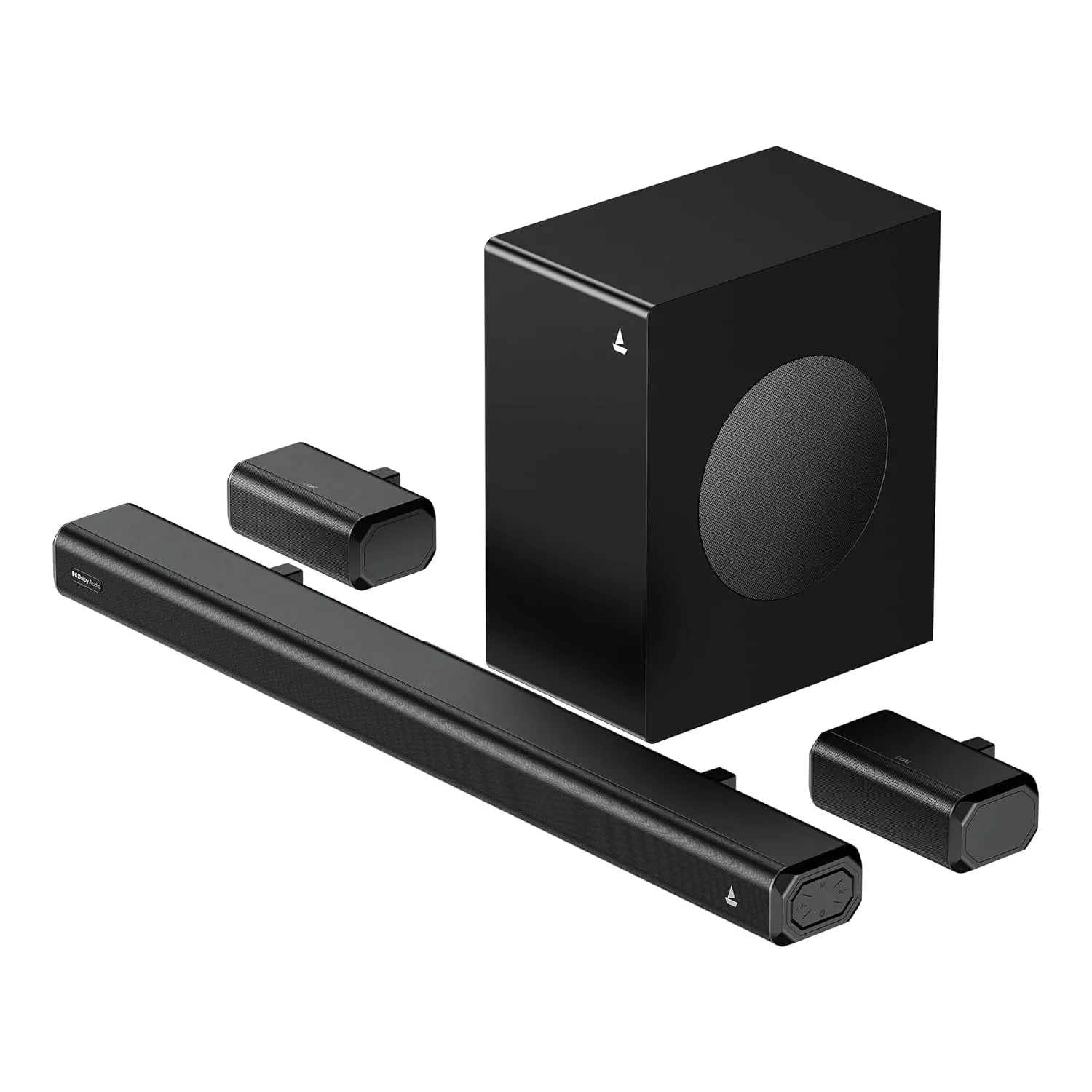 boAt Aavante Prime 5.1 5000D, Cinematic Dolby Audio, 500W Signature Sound, 5.1-CH, Multiple Ports, EQ Modes & Remote, Bluetooth Sound bar, Home Theatre Soundbar Speaker