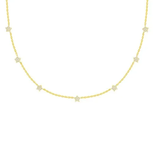 GIVA 925 Silver Golden Star Constellation Necklace |Best Friends Gifts for Women and Girls| With Certificate of Authenticity and 925 Stamp | 6 Months Warranty