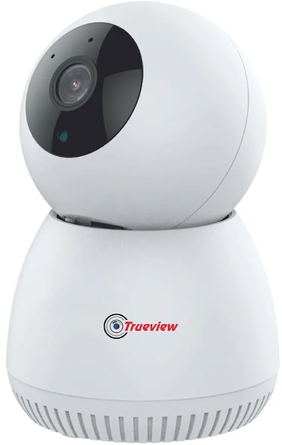 Trueview 3MP WiFi Robot Security Camera | 360 Pan Tilt | All-Time Color Night Vision | AI Auto Tracking & 2-Way Audio | Alexa Compatible | Supports 256GB Memory Card | STQC Certified for Privacy