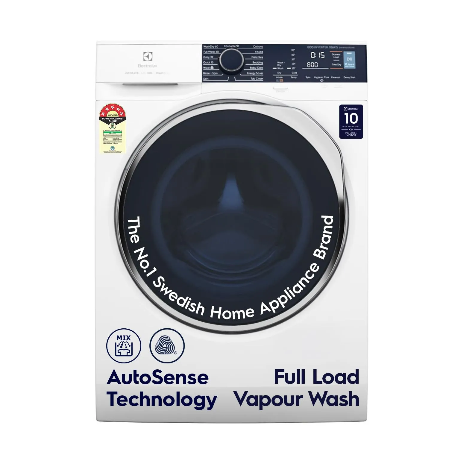 Electrolux 9kg/6kg 5 Star Fully Automatic Washer Dryer Combo