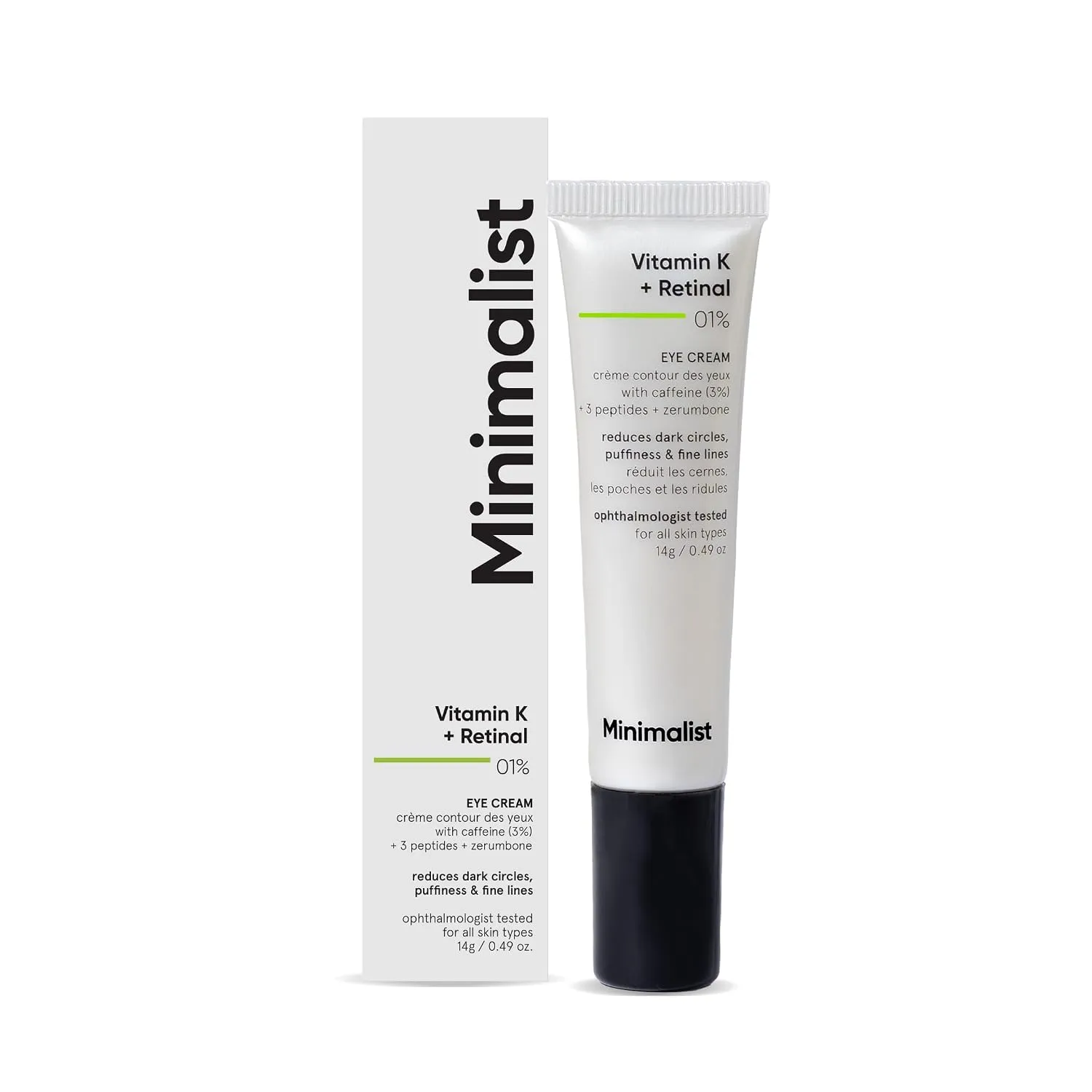 Minimalist Vitamin K + Retinal 01% Under Eye Cream