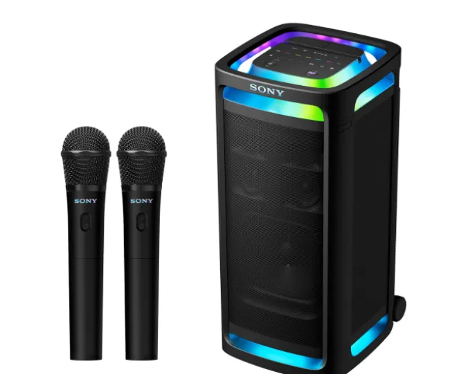 Sony ULT TOWER9(SRS-ULT 900)|Wireless,Bluetooth Party Speaker with Massive Bass,360Sound&Party Lights,25hr Playtime,Karaoke,TouchPanel,Built in Power Bank,TV Sound Booster,get Wireless Dual ULTMIC1