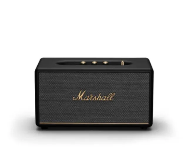 Marshall Stanmore III Wired Connectivity Home Speaker with Bluetooth 5.2 & RCA or 3.5mm Input - Black