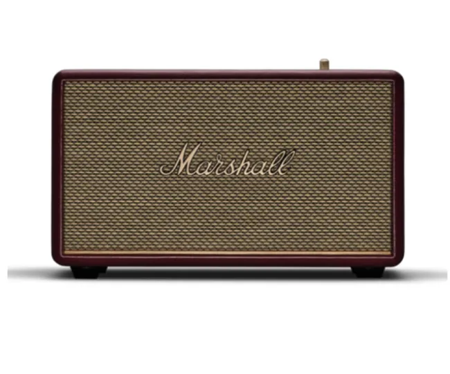 Marshall Acton III Wired Connectivity Stereo Home Speakers with Bluetooth 5.2 & RCA or 3.5mm Input  Burgundy