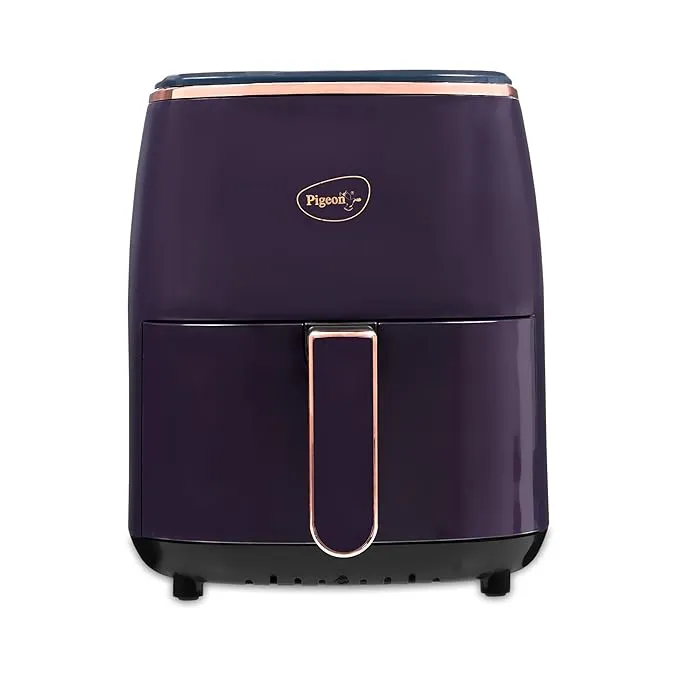 Pigeon Healthifry Plus Digital Air Fryer, 360 High Speed Air Circulation Technology 1400 W with Non-Stick 4.2 L Basket - Purple