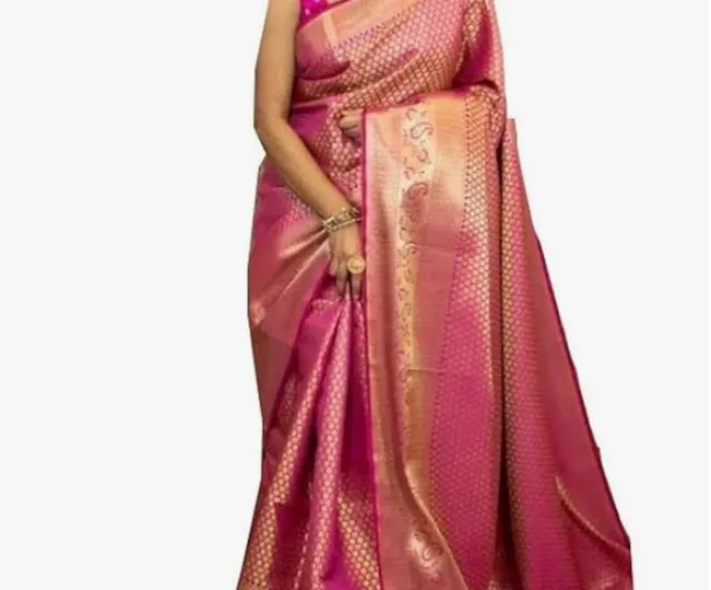 SGF11 Women's Kanjivaram Soft Silk Saree With Blouse Piece