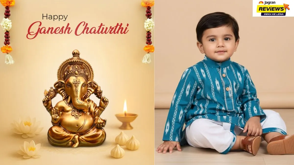 Ganesh Chaturthi 2026 Traditional Outfits for Little Boys