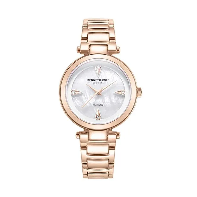 Kenneth Cole Analog White Dial Women's Watch-KCWLG2236304LD