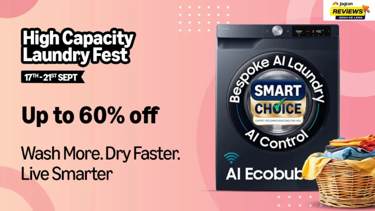 Amazon High Capacity Laundry Fest Deals On Best AI Washing Machines | Image Source: Pinterest