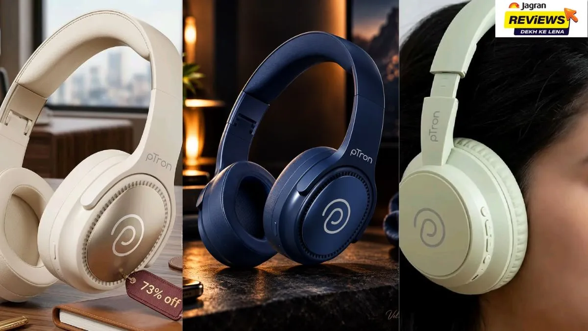 Budget-Friendly pTron Wireless Over-Ear Headphones
