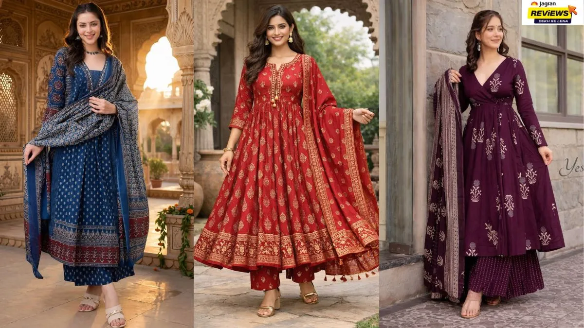 Best KLOSIA Anarkali Kurta With Pant | Image Source: Pinterest