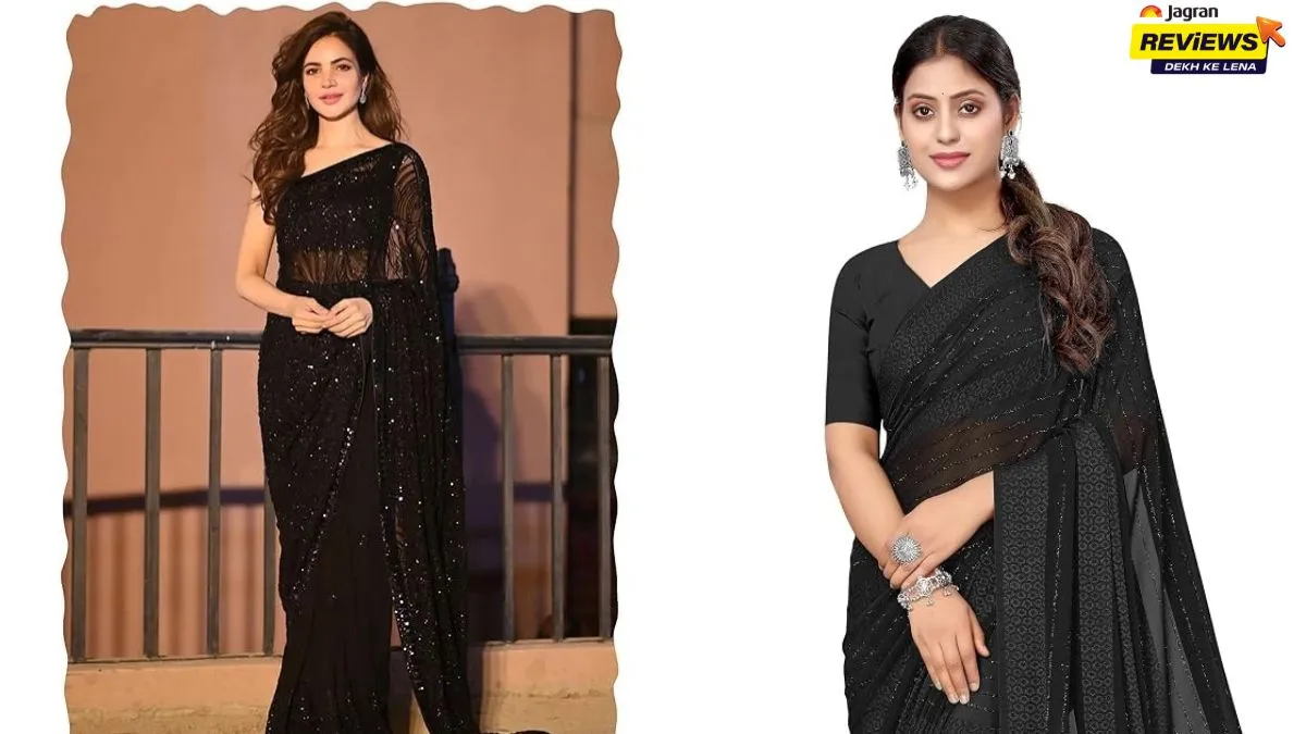 Trendy Black Ready-to-Wear Sarees