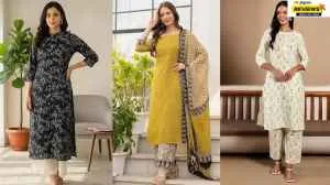 These 5 Cotton Kurti Sets For Women Help With Easy Comfort When Tending To Festive Preparations                                                                                    
