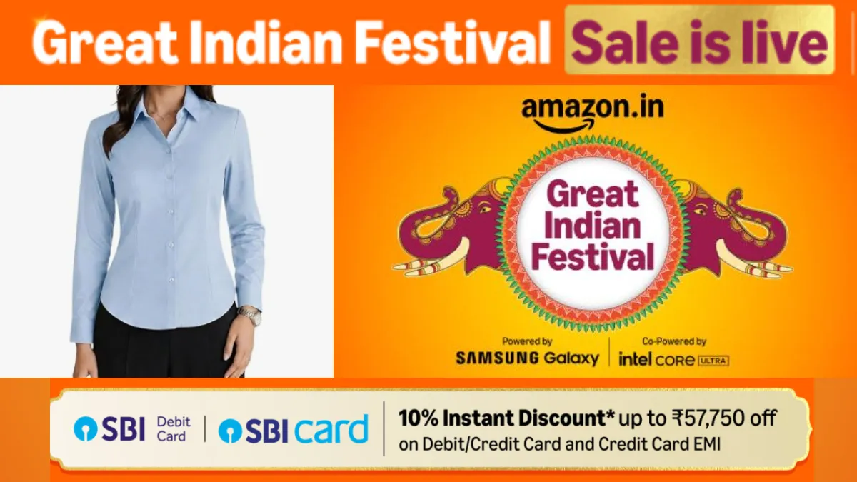 Best Formal Shirts For Women Deals During Great Indian Sale on Amazon