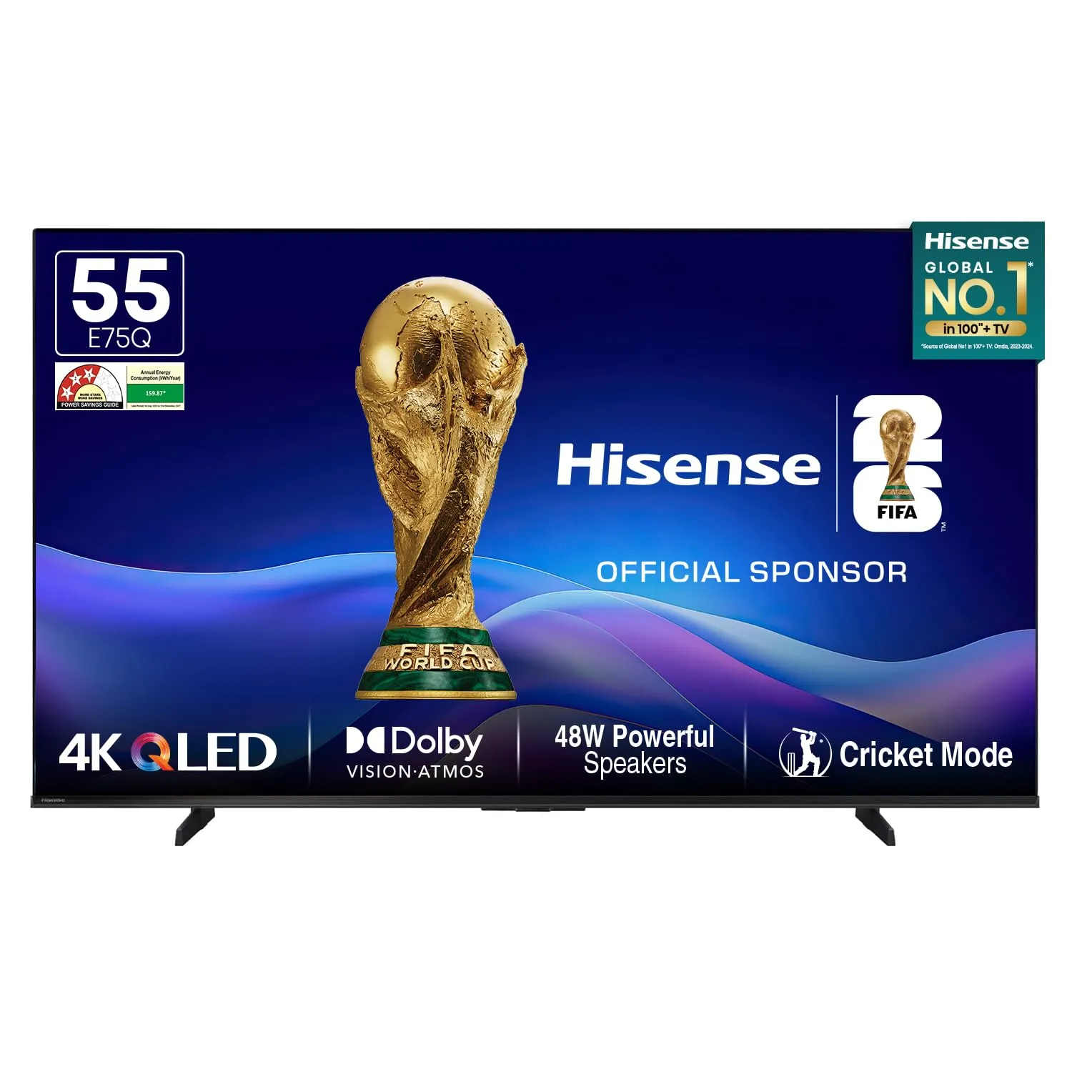 Hisense 55-Inch E75Q 4K Ultra HD Smart Hi-QLED TV