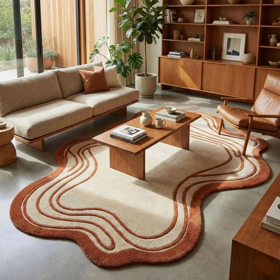 Handmade Modern Aesthetic Carpet