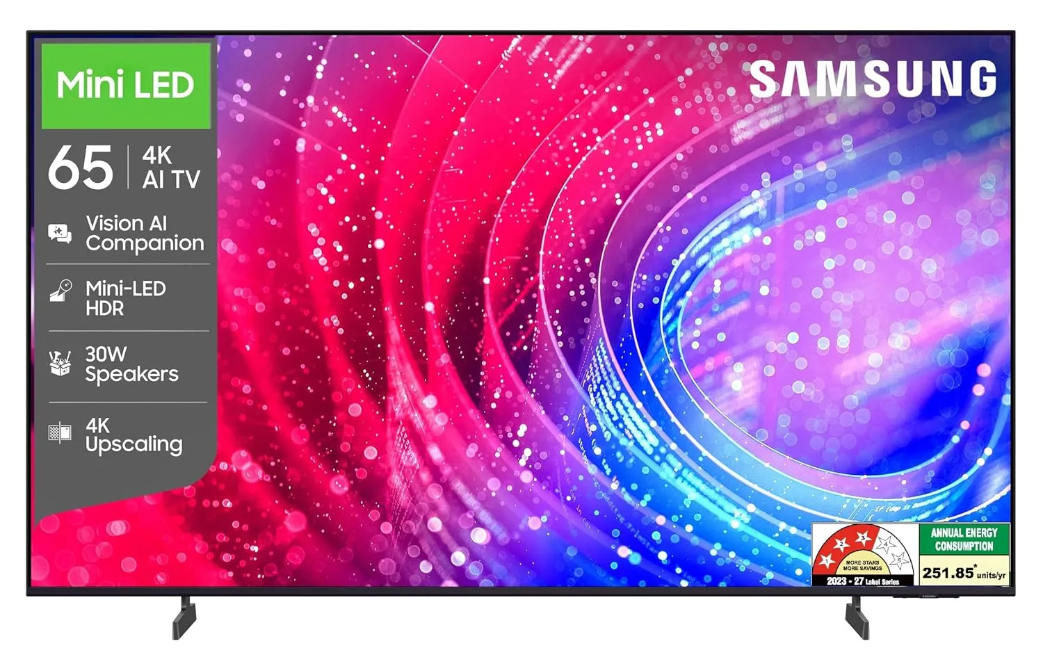 Samsung 65-Inch Mini LED 4K Vision AI Smart TV