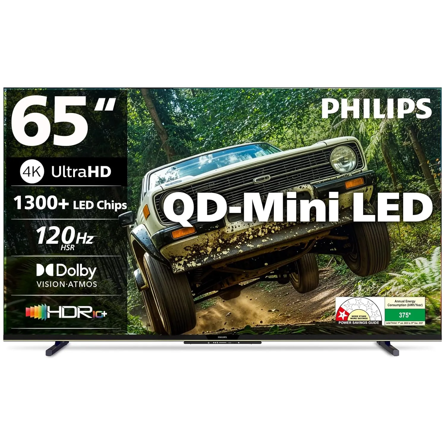 Philips 65-Inch 4K QD-Mini LED Google TV 