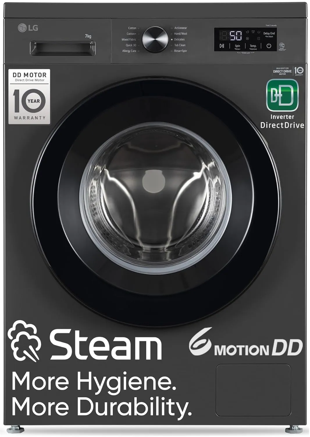 LG 7 Kg, 5 Star, Fully-Automatic Front Load Washing Machine